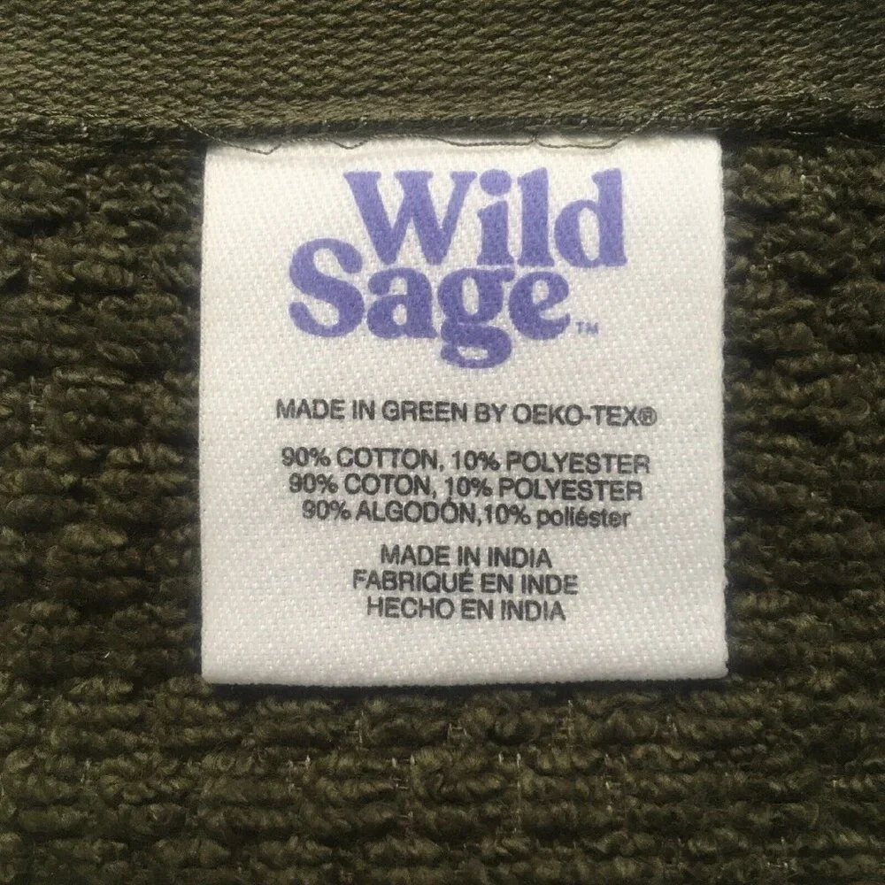 3 Wild Sage Savannah QuickDry Bath Towels =DARK GREEN + YOLK YELLOW + BIJOU BLUE